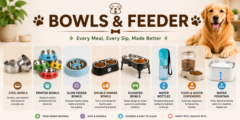 Dog Bowls & Feeders