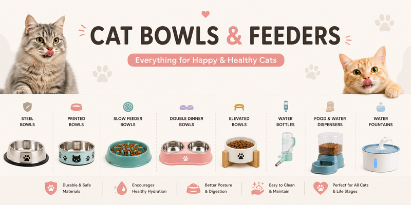 Cat Bowls & Feeders