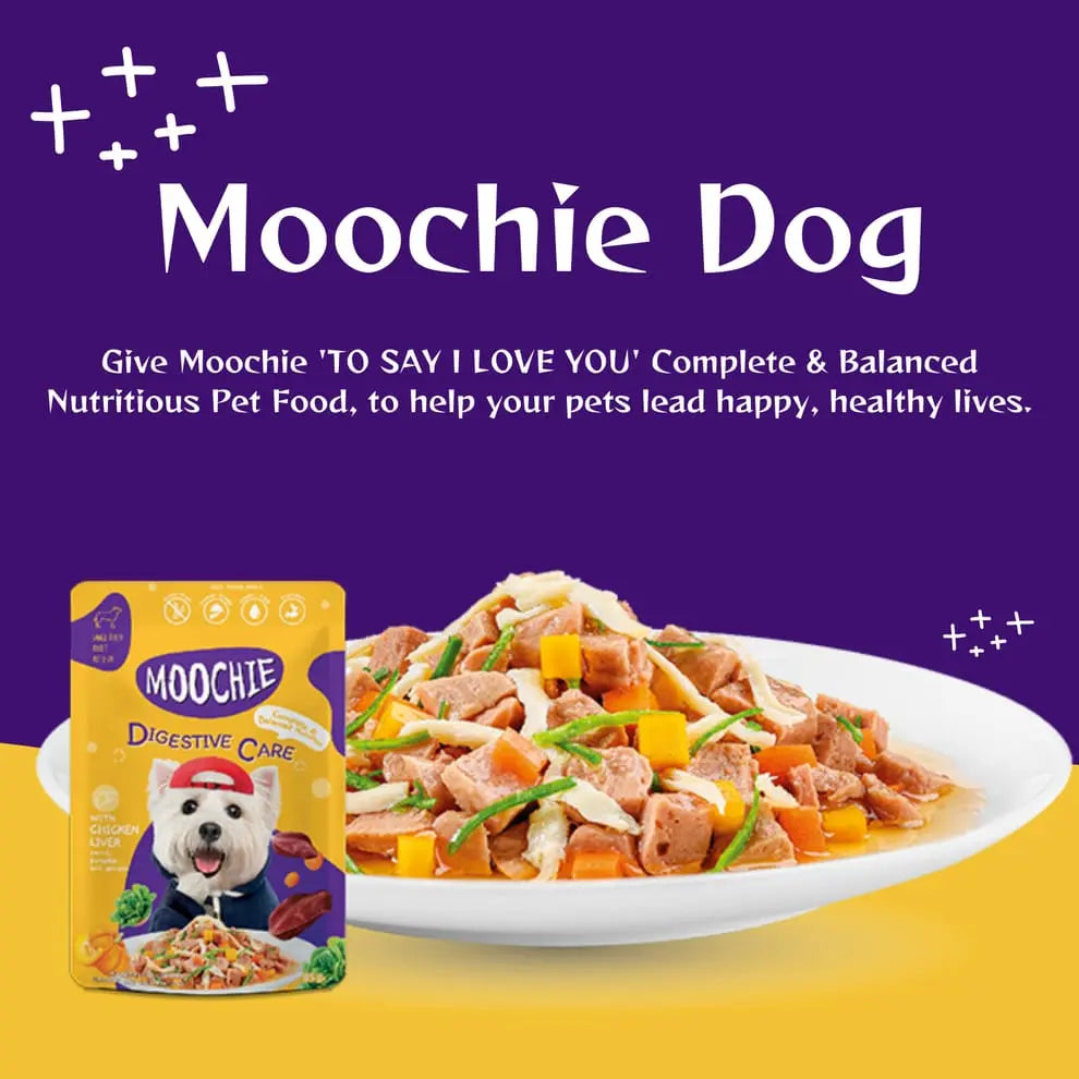 Moochie Digestive Care Casserole with Chicken Liver Gravy - Adult Dog Wet Food Nannan