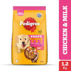 Pedigree Puppy Dog Food – Chicken & Milk | 1kg Pack | Complete & Balanced Nutrition
