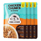 Kennel Kitchen Chicken Chunks in Gravy – 80g | Wet Dog Food for Puppies & Adults | 100% Fresh Chicken, Coconut Oil & Bone Broth