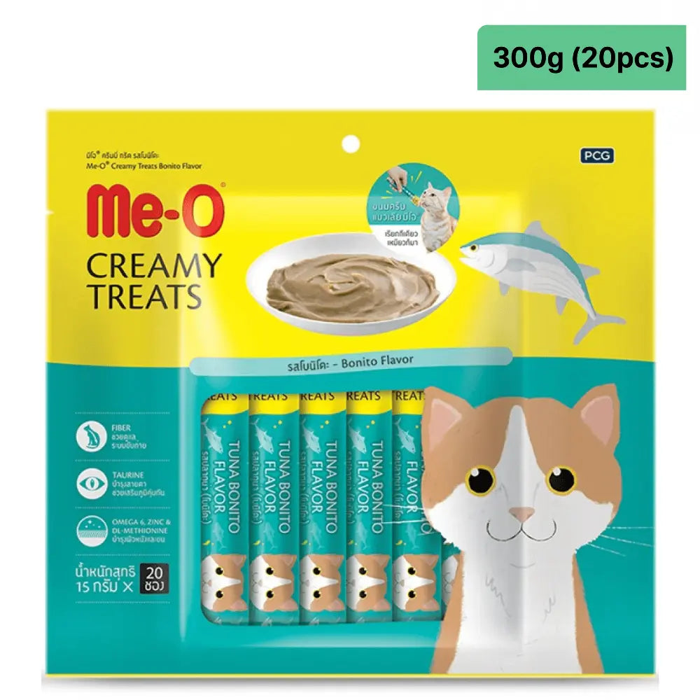 Me-O Creamy Treats for Cats – Bonito Flavor (60g / 180g / 300g) Nannan