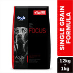 Drools Focus Adult Super Premium Dog Food – Real Chicken, High Protein | All Breed Nutrition | 1.2kg / 4kg / 8kg / 12kg Pack