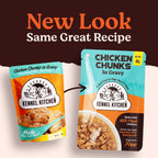 Kennel Kitchen Chicken Chunks in Gravy – 80g | Wet Dog Food for Puppies & Adults | 100% Fresh Chicken, Coconut Oil & Bone Broth