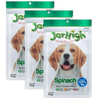 JerHigh Dog Treats – Spinach Flavor Stick | Real Chicken Meat | 70g - 400g Packs Nannan