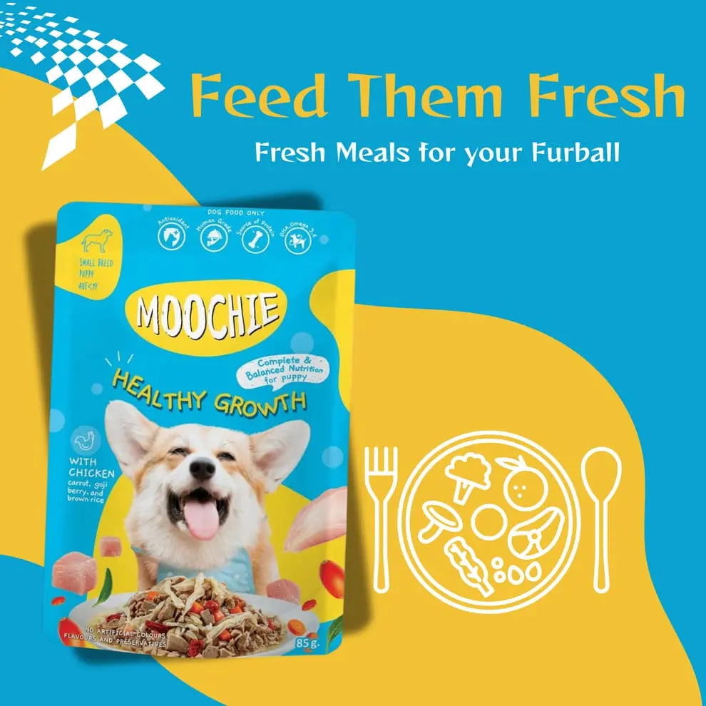 Moochie Healthy Growth Casserole with Chicken Gravy - Puppy Dog Wet Food Nannan