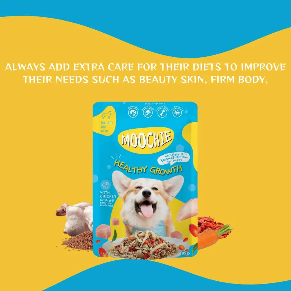 Moochie Healthy Growth Casserole with Chicken Gravy - Puppy Dog Wet Food Nannan