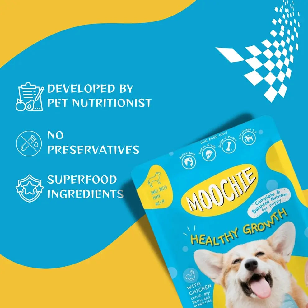 Moochie Healthy Growth Casserole with Chicken Gravy - Puppy Dog Wet Food Nannan