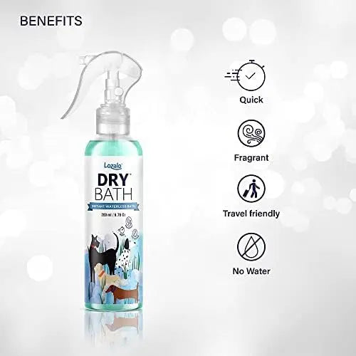 Lozalo - EasyFoam Instant Waterless Bath for Dogs & Cats – 200ml Nannan