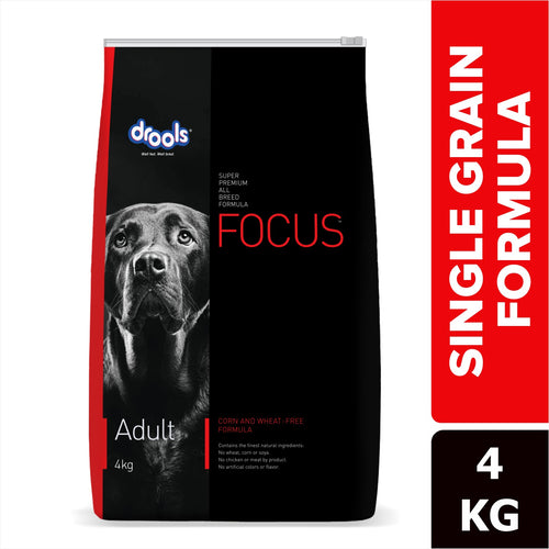 Drools Focus Adult Super Premium Dog Food – Real Chicken, High Protein | All Breed Nutrition | 1.2kg / 4kg / 8kg / 12kg Pack