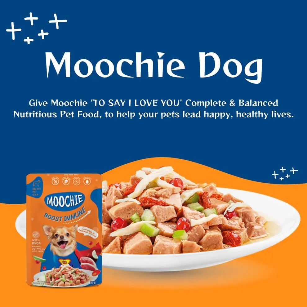 Moochie Boost Immune Casserole with Duck Gravy - Adult Dog Wet Food Nannan