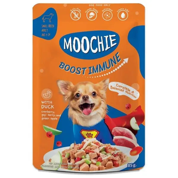Moochie Boost Immune Casserole with Duck Gravy - Adult Dog Wet Food Nannan