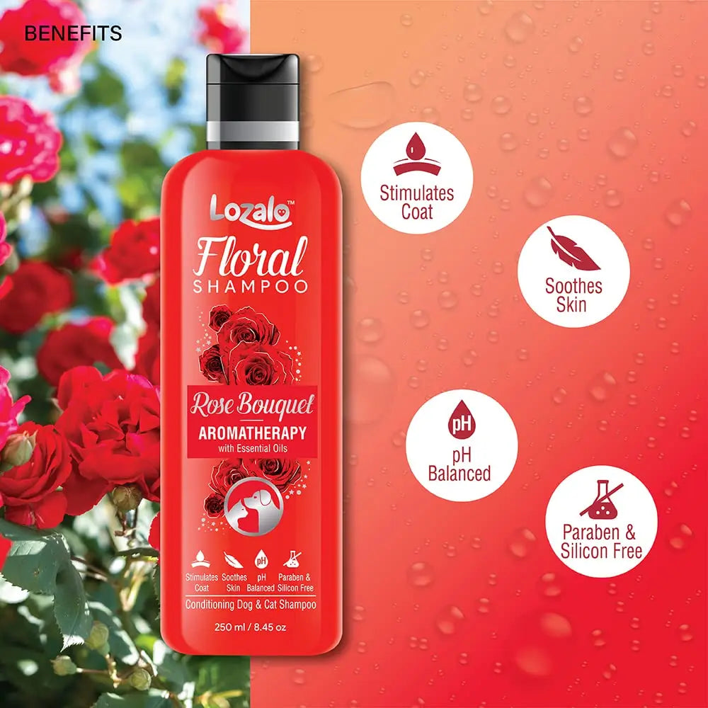 Lozalo Floral Shampoo – Rose Banquet (For Dogs & Cats) - Nannan