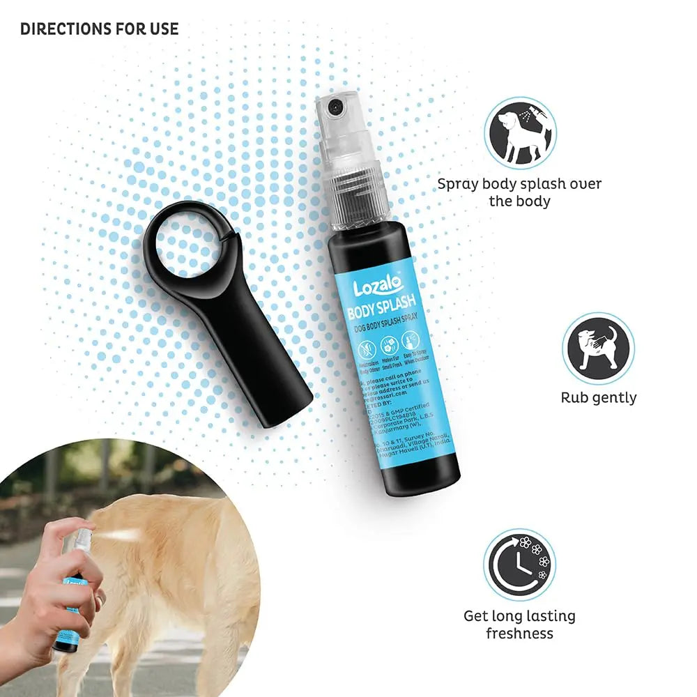 Lozalo Body Splash Spray for Dogs (22ml) Nannan
