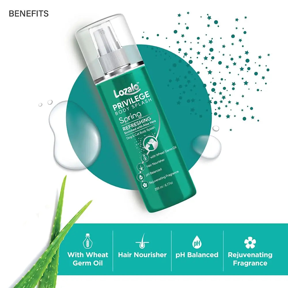 Lozalo Privilege Body Splash Spring for Dogs & Cats – 200ml Nannan