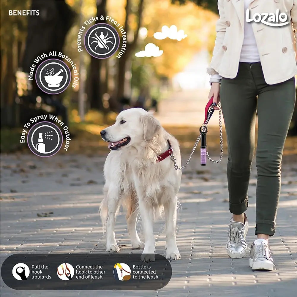 Lozalo Myshootix Tick & Flea Repellent Spray for Dogs (22ml) Nannan