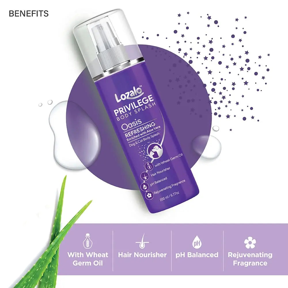 Lozalo Privilege Body Splash Oasis for Dogs & Cats – 200ml Nannan