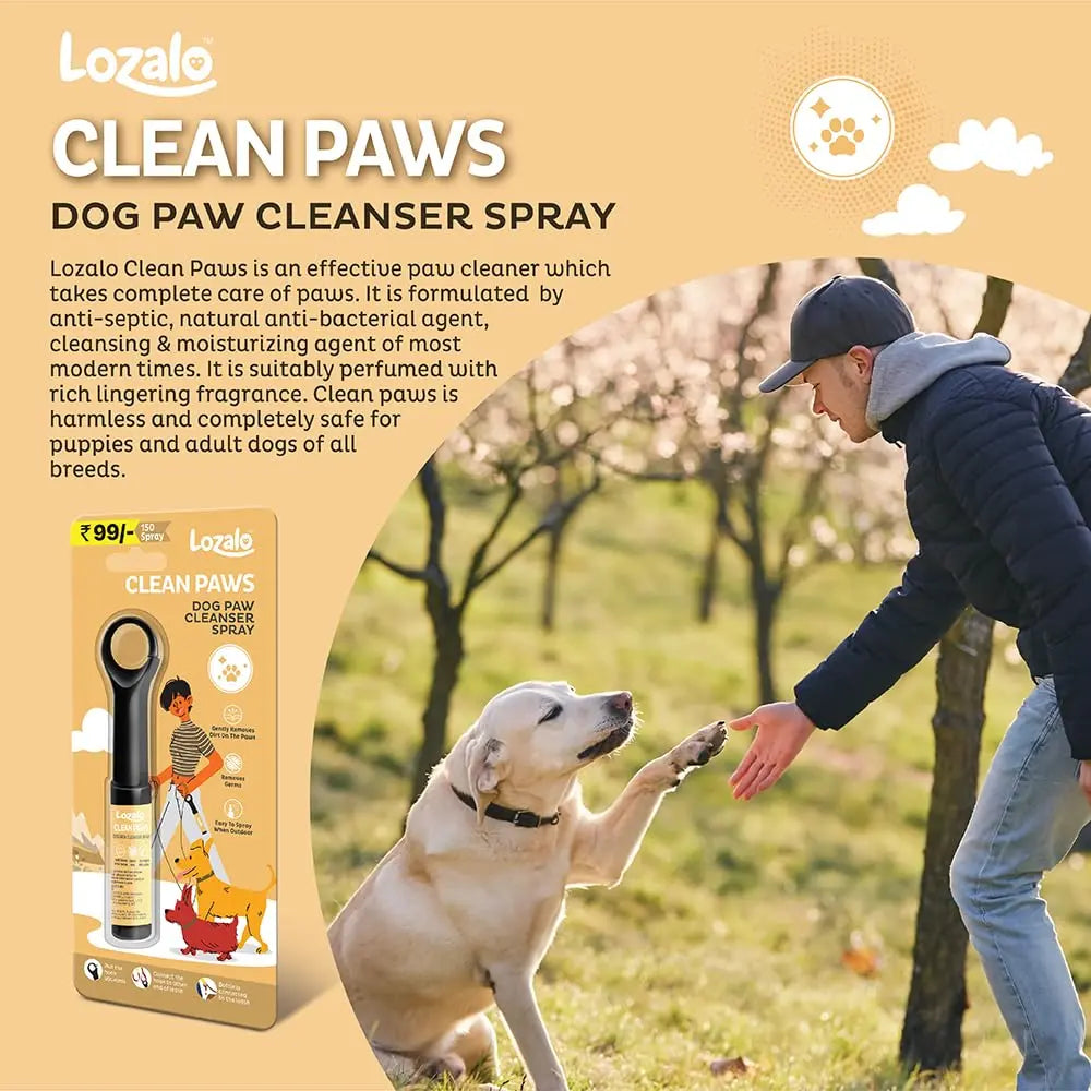 Lozalo Clean Paws Spray for Dogs & Puppies (22ml) Nannan
