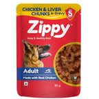 Zippy Chicken & Liver Chunks in Gravy for Adult Dogs (85g) Nannan