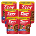 Zippy Chicken & Liver Chunks in Gravy for Adult Dogs (85g) Nannan