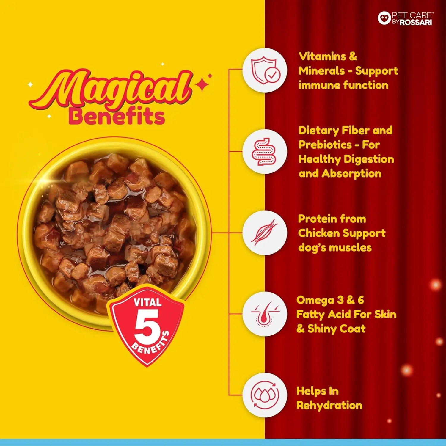 Zippy Chicken & Liver Chunks in Gravy for Adult Dogs (85g) Nannan