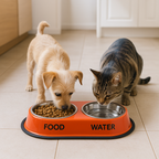 Nannan Double Dinner Bowl for Large Dogs - Large Size 1600ml x 2