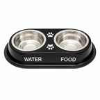 Nannan Double Dinner Bowl for Puppies & Kittens - Extra Small Size 200ml x 2