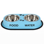Nannan Double Dinner Bowl for Large Dogs - Large Size 1600ml x 2