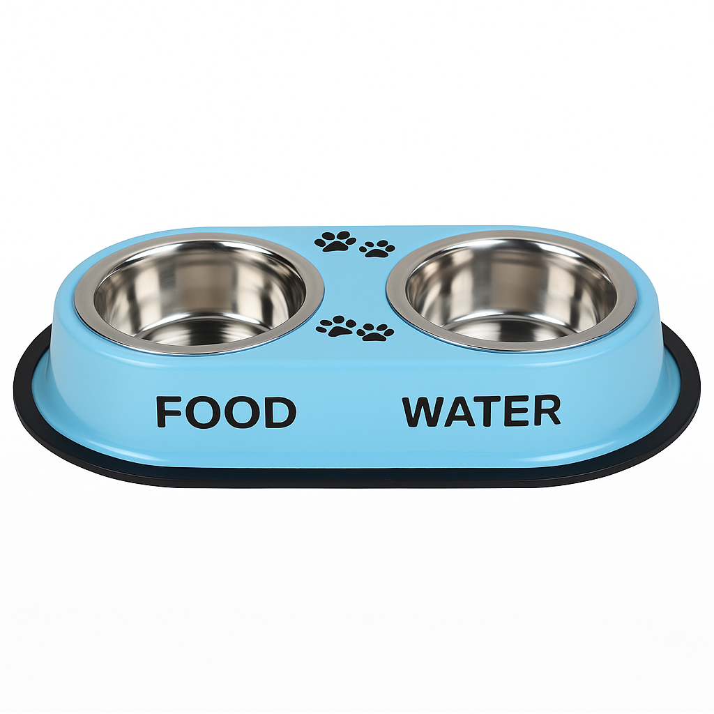 Nannan Double Dinner Bowl for Large Dogs - Large Size 1600ml x 2