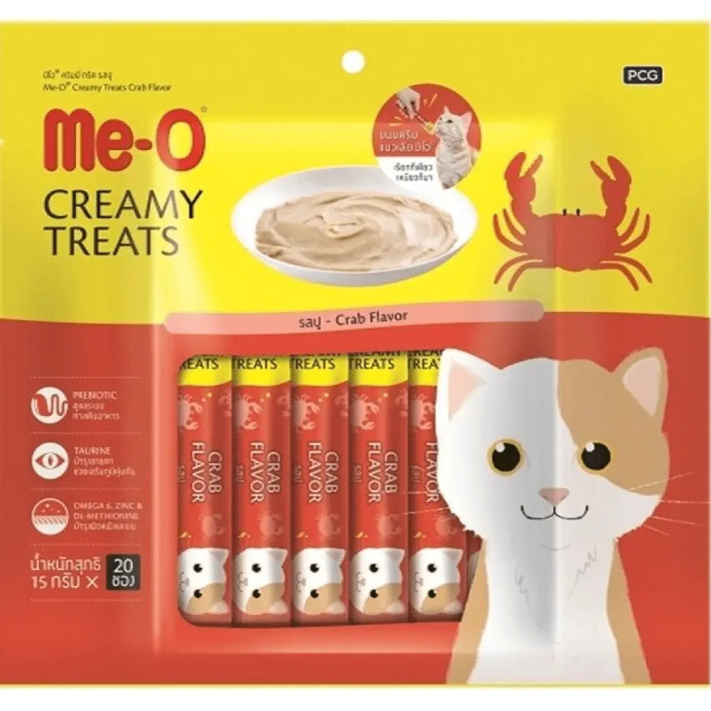 Me-O Creamy Treats for Cats – Crab Flavor (60g / 180g / 300g) Nannan