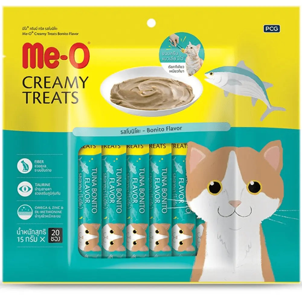 Me-O Creamy Treats for Cats – Bonito Flavor (60g / 180g / 300g) Nannan