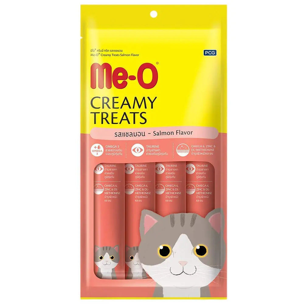 Me-O Creamy Treats for Cats – Salmon Flavor (60g / 180g / 300g) Nannan