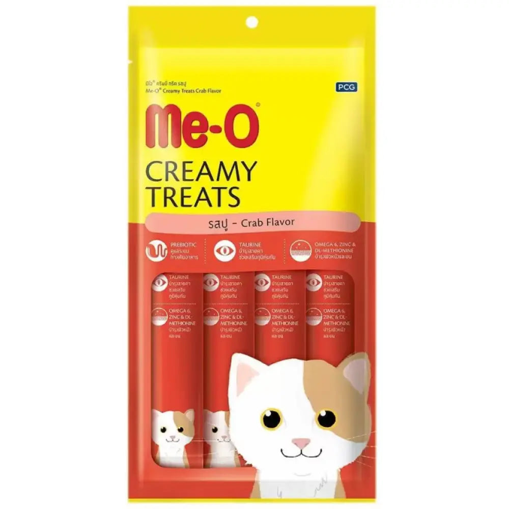 Me-O Creamy Treats for Cats – Crab Flavor (60g / 180g / 300g) Nannan