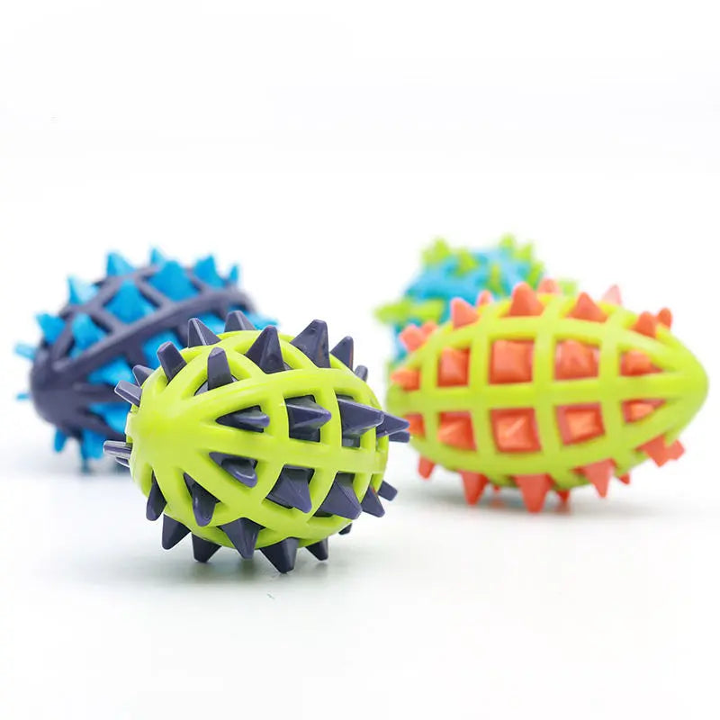 Squeaky Spike Rugby Toy Nannan