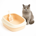 Nannan Premium Cat Litter Tray with Scoop – Easy to Clean & Stylish