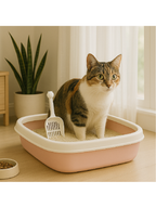 Nannan Premium Cat Litter Tray with Scoop – Easy to Clean & Stylish