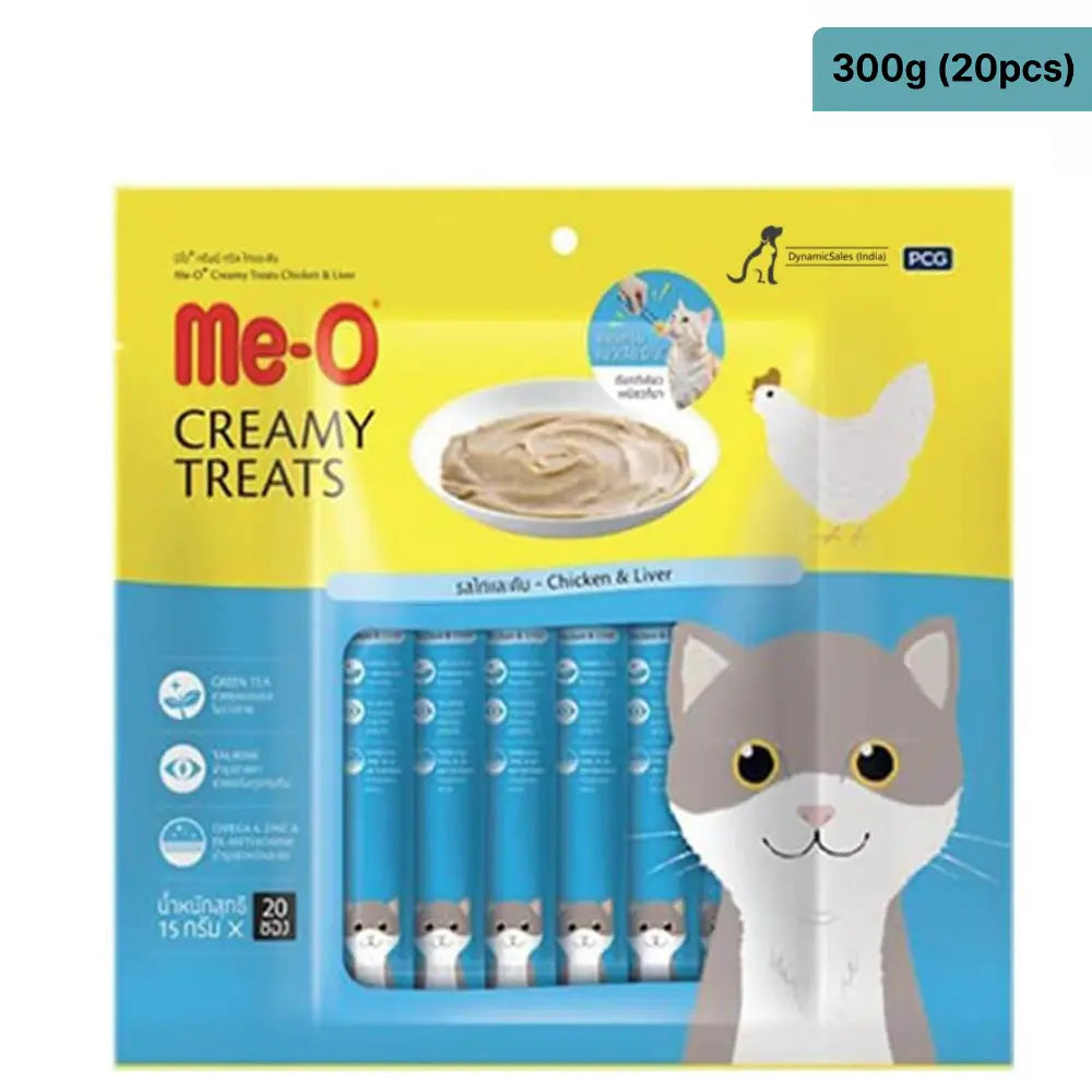 Me-O Creamy Treats for Cats – Chicken & Liver Flavor (60g / 180g / 300g) Nannan
