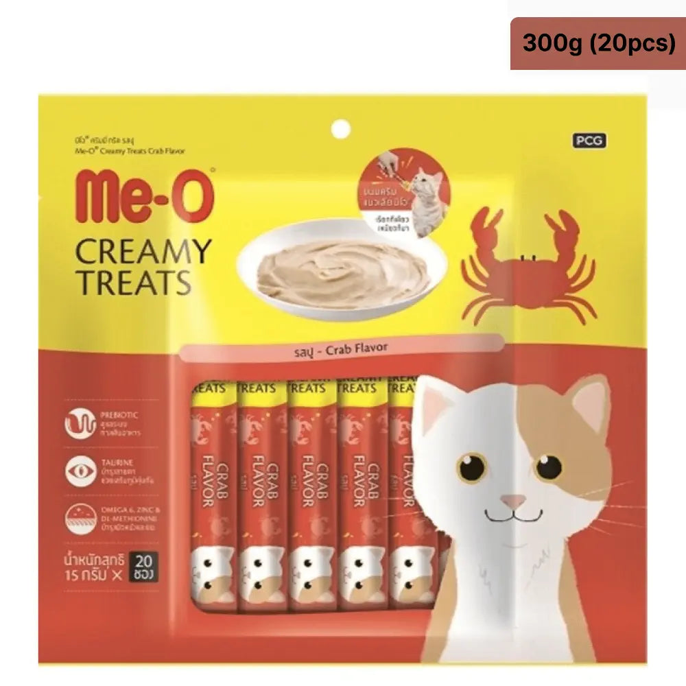Me-O Creamy Treats for Cats – Crab Flavor (60g / 180g / 300g) Nannan