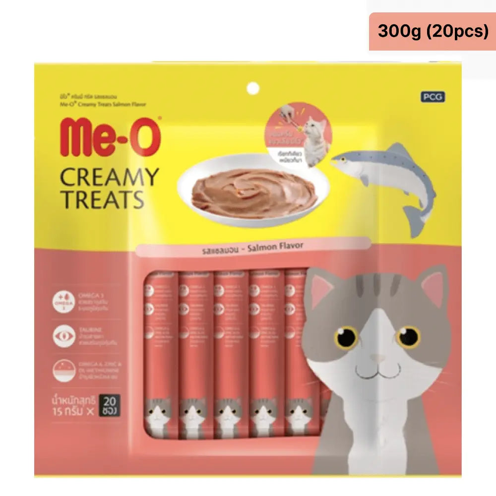 Me-O Creamy Treats for Cats – Salmon Flavor (60g / 180g / 300g) Nannan
