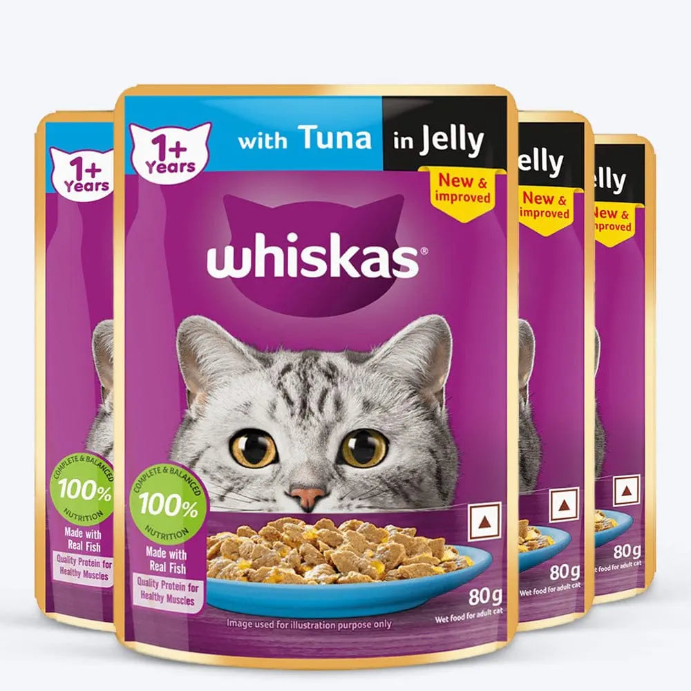 Whiskas Adult Cat Food – Salmon in Gravy | 80g Pouch | Wet Food for Cats | Complete & Balanced Nutrition Nannan
