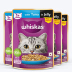 Whiskas Adult Cat Food – Salmon in Gravy | 80g Pouch | Wet Food for Cats | Complete & Balanced Nutrition Nannan