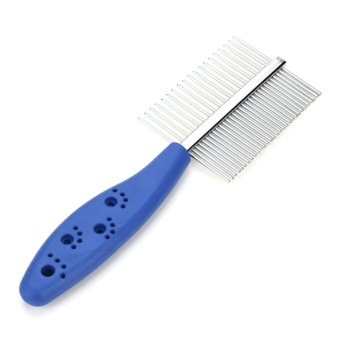 Dual-Sided Pet Grooming Comb for Dogs & Cats | Stainless Steel Teeth