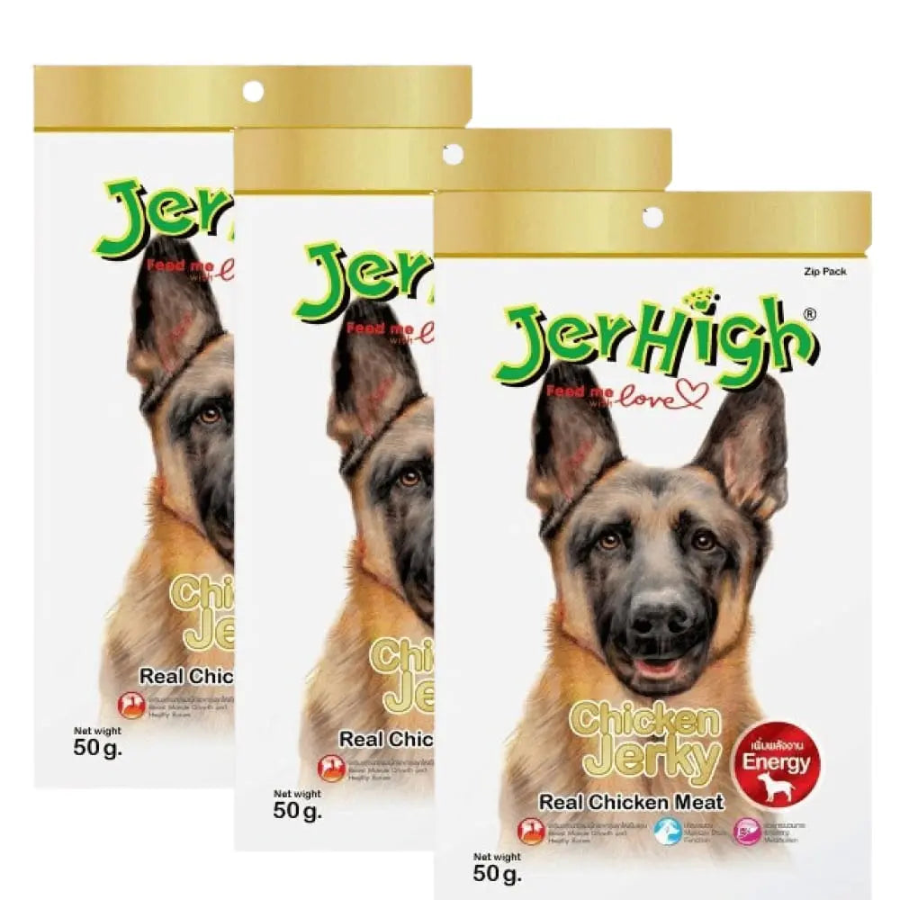 JerHigh Dog Treats – Chicken Flavor Stick | Real Chicken Meat | 50g Packs Nannan